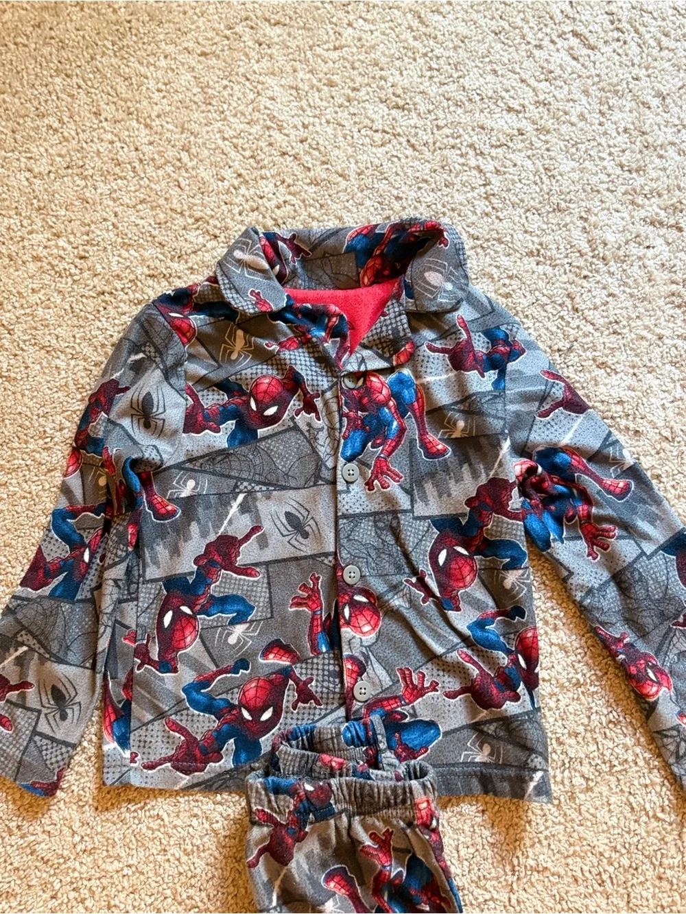 Spiderman Kids Pajama Set - Size 6